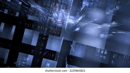Computer generated abstract tehnology image. Three-dimensional 3D fractal texture