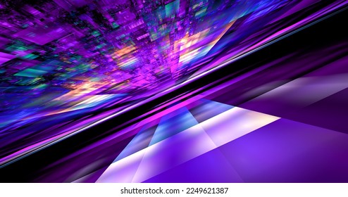 Computer generated abstract tehnology image. Three-dimensional 3D fractal texture