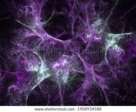 Computer generated background of abstract fractal shapes