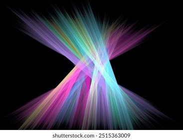 Computer generated fractal pattern and shape