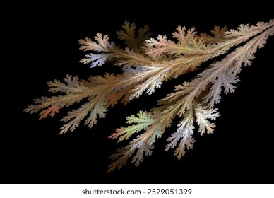 Computer generated fractal pattern and shape