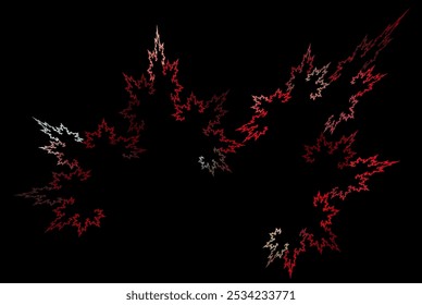 Computer generated fractal pattern and shape