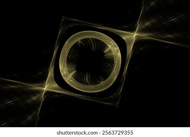 Computer generated fractal pattern and shape