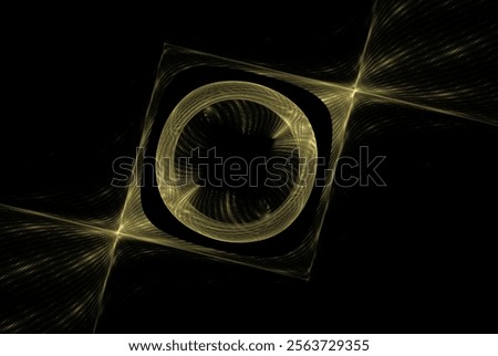 Computer generated fractal pattern and shape