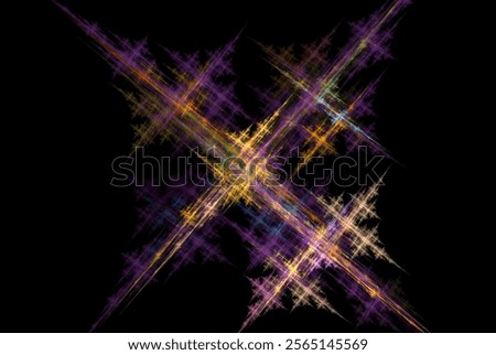 Computer generated fractal pattern and shape