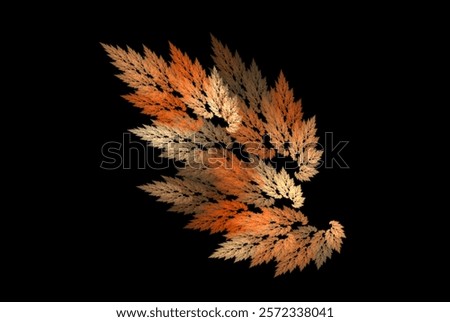 Computer generated fractal pattern and shape