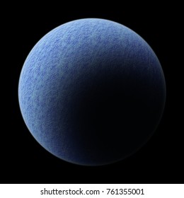 Computer generated image of a planet isolated on black. 3D illustration