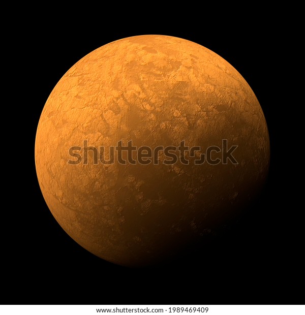 Computer generated image\
of a planet isolated on black. 3D illustration. This is a realistic\
3d rendering