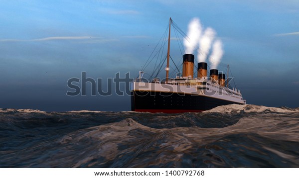 Computer Generated Titanic Ship 3d Render Stock Illustration 1400792768 Shutterstock 7272