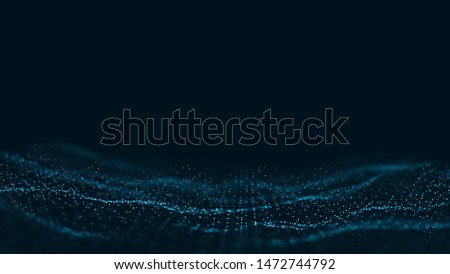 Computer geometric digital connection structure. Business inteligence technology background. Binary code algorithms deep learning. Abstract 3D rendering. Artificial intelligence