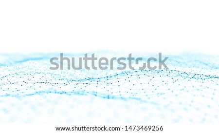 Computer geometric digital connection structure. Business inteligence technology background. Binary code algorithms deep learning. Abstract 3D rendering. Artificial intelligence