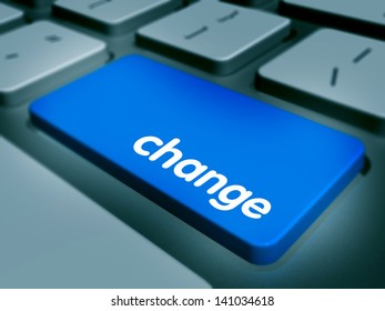 Computer Keyboard Keys Labeled Change Stock Illustration 141034618 ...