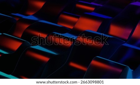 a computer keyboard with a red and blue keyboard