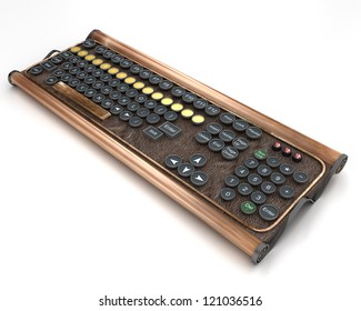   Computer Keyboard Steampunk