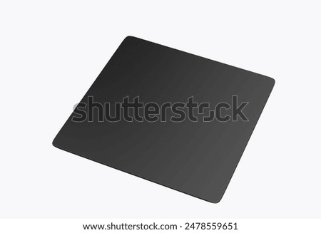 Computer Mouse pad blank template, 3d illustration.