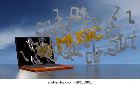 computer music 3d rendering