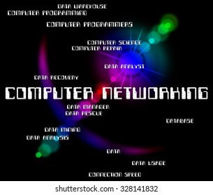 Computer Networking Meaning Global Communications And Connection