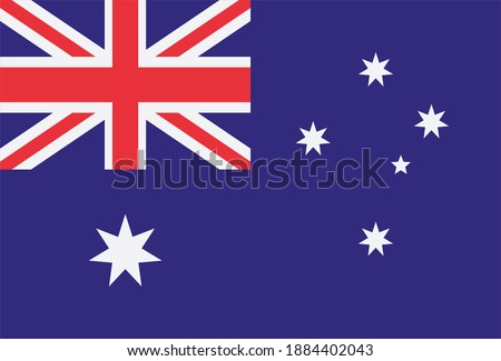 Computer rendering of the flag of Australia.  Perfect for printing on T-shirts, posters, wall murals, wall murals, mugs, glasses, sun loungers, banners, roll-ups, exhibition walls and any other.