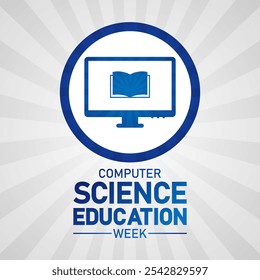 Computer Science Education Week. Holiday concept. Template for background, banner, card, poster with text inscription. Modern illustration - Powered by Shutterstock