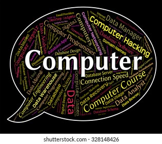 Computer Word Representing Processor Web And Text