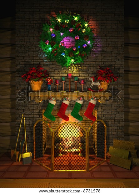 Computergenerated 3d Illustration Depicting Holidaydecorated