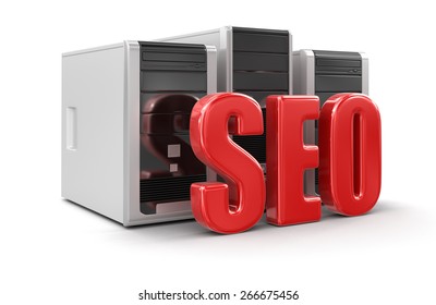 Computers and SEO (clipping path included)
