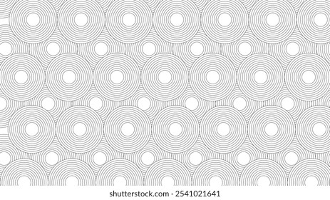 Concentric Circle Pattern in Black and White