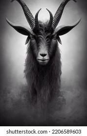 Concept Art Illustration Baphomet Goat Stock Illustration 2206589603 ...