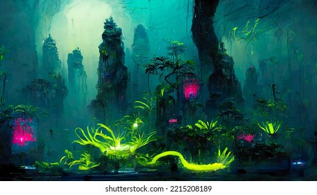 Concept Art - Wallpaper Underwater Alien City