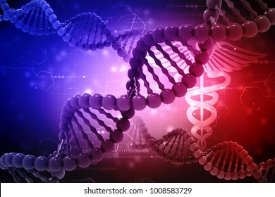 Concept Biochemistry Dna Molecule Isolated Digital Stock Illustration ...