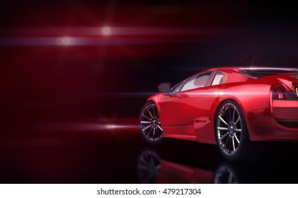 Concept Car; 3d Illustration