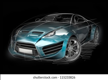 Concept Car Sketch