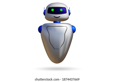 Concept Of Chat Bot - 3d Rendering