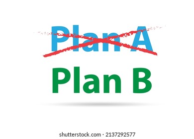 Concept of choosing between Plan A or Plan B