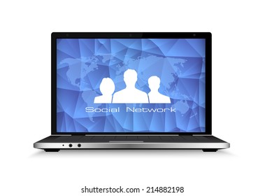 Concept of communication in the network.