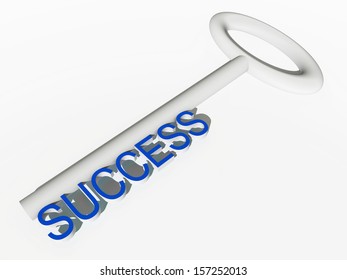 Concept or conceptual blue and white 3D key isolated on white background as a metaphor for business,team,teamwork,management,effective,success,communication,company,cooperation, or partnership