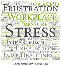 Concept Conceptual Mental Stress Workplace Job Stock Illustration ...