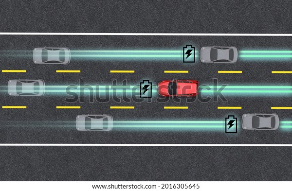 Concept of Electric road, or electric road system\
(ERS) is a road which supplies wireless charging through inductive\
coils embedded in the\
road
