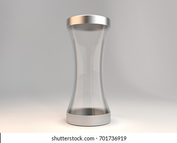 Concept Of Glass Container. 3D Rendering