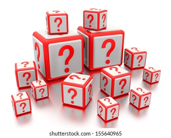 Concept Graphic Depicting Question Mark Boxes Stock Illustration ...