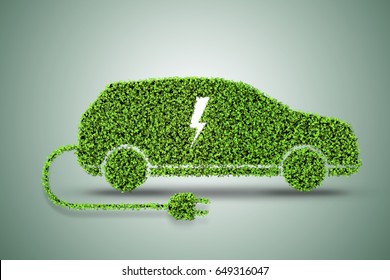 Concept of green electric car