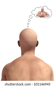 Concept image about having a very violent mind.