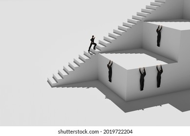 The Concept Of Mistaken Majority Choice In Business And Life. 3d Rendering