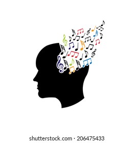 Concept Musical Brain Stock Illustration 206475433 | Shutterstock