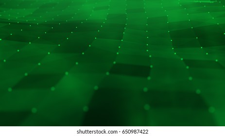 Concept of Network, internet communication. green background