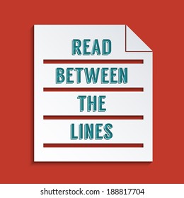 Read Between The Lines Images Stock Photos Vectors Shutterstock