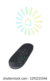 The concept of smart home. Isolated control panel of the smart home system. 3D illustration.
