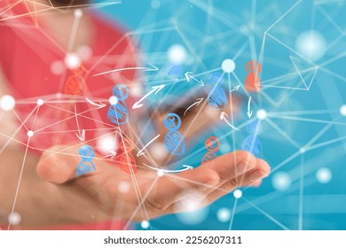 Concept of teamwork and partnership