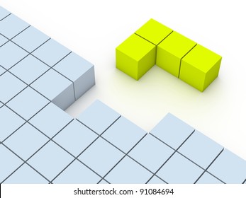 Concept Of Tetris Game