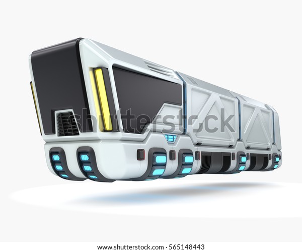 Concept\
truck of future transport system, 3d\
illustration